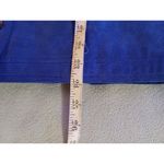 Royal Blue Vintage Womens Faux Suede Deep VNeck 3 button jacket 2 Pocket… Size 8 Photo 6