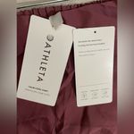 Athleta NWT Satin Feel Like Pink Wide-Leg Pants With Pockets Size S Photo 7