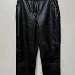 Babaton Aritzia Command Cropped Pant Super Soft Vegan Leather Stretch Black Sz 6 Photo 0