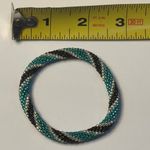 Sashka Bracelet Handmade Boho Chic Crochet Beaded Roll Photo 2