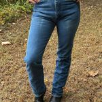 Wrangler Vintage 90s high rise wedgie fit taper leg cowgirl jeans 14MWZ 11x34 Photo 0