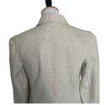 Isaac Mizrahi Shimmery Glitter Jacket Size 6 Linen Blend Career Casual Button Up Photo 4