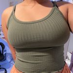 Old Navy Lettuce Trim Ribbed Tank Top Photo 0