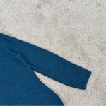 La Vincunita Women’s 100% Baby Alpaca Sweater Cardigan Full Zip in Blue XL Photo 4