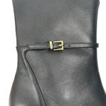 Ann Taylor Pointed Toe Buckle Leather Heel Ankle Boots Black Size 8.5M Photo 8