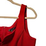 Covington Womens Sz 16 Red Sleeveless Fit And Flare Dress Sweetheart Neck Photo 3