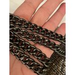 Kurt Geiger London Tweed Embellished Chain Shoulder Bag Silver Photo 2