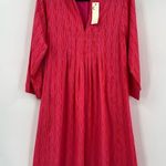 🆕 NWT Layla Printed Tunic Mini Dress Pattern Pocket Boho Pink Orange Red Medium Photo 0