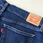 Levi's Blue Denim Midrise Jean Shorts Photo 4