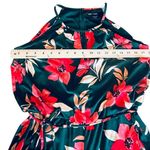 Maggy London Floral CROPPED JUMPSUIT Women's 4 Hawaiian Print Green Pink NWOT Photo 9