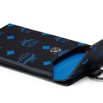 MCM Authentic Leather VISETOS logo print phone/card lanyard/Crosby Photo 4