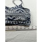 Aerin Rose Ocean Luxe Bikini Top Women's L Navy & White Moonlit Lace Print Size L Photo 4