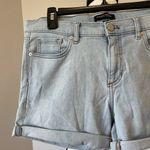 Banana Republic  light wash denim jean shorts in a size 6 festival concert summer Photo 9