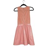Alice + Olivia NEW  Chara Faux Leather Mini Dress Women's Rose Pastel Pink Size 2 Photo 2
