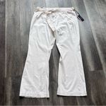 7 For All Mankind Jen7 by  Belted Wide Leg Trouser Pants Size 18 Off White NWT Photo 3