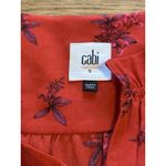 CAbi Red Floral Sleeveless Blouse Tank Top Women’s Size S Lightweight Career Photo 2