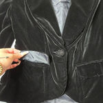 Anthropologie  Jak & Rae Black Velvet Single Button Blazer Photo 6