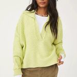 Free People Marlie Pullover in Acid Lime Photo 4