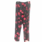 Carol Wior Floral Sheer Swimsuit coverup Pants Size L/XL Black Photo 1