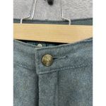 Buffalo David Bitton  Women's Bermuda Shorts Wool Blend Solid Green Size 28 Leash Photo 6