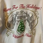 Hanes Vintage Christmas Home for the Holidays Baltimore, OH Puffy Paint Sweatshirt Photo 1