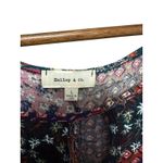 Hailey & Co. Floral Sleeveless Top Keyhole Hi-Lo Hem Blouse Womens L Photo 3