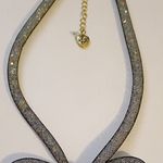 Betsey Johnson  Black Mesh Bow Necklace Photo 3