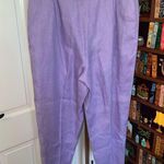 Talbots Lavender Irish Linen Pants Size 16 Photo 0