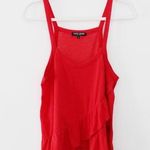 David Lerner / Revolve Asymmetrical Ruffle Tank in Poppy Photo 5