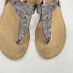 Born BOC Metallic Silver Cutout Vegan Faux Leather T Photo 6