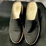 SOUL NATURALIZER SIZE 10 SLIP ON LOAFER CHUNKY HEEL BLACK TEXTURED ELASTIC INSET Photo 1