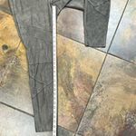 Elie Tahari  Gray Skinny Suede Pants Medium Photo 4