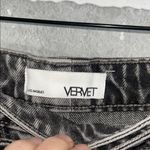 Vervet Cross waist Distressed Black and Gray Denim Shorts Women’s Size Medium Photo 8