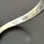 Vintage 925 Sterling Silver Blue CZ Stone Bypass Leaf Spray Ring Size 6 3g. Photo 12