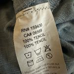 Elan  Denim Ruffled Mini Dress Tencel Sleeveless Pockets Casual Vacation Chambray Photo 7