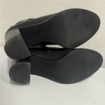 Salvatore Ferragamo  Florian Black Ankle Booties Gold Buckle Size 5 EUC Photo 5