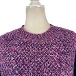 Anthropologie Raga Rita Sweater Purple Metallic Knit Crewneck Size X-Small XS Photo 2