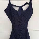 Aerie  Women’s XL Navy Blue Lace Patterned One Piece Swim New Photo 1