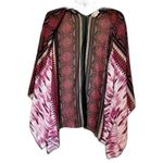 Lavish Women’s  Open Kimono Pink Multicolor Sz USA Boho Kimono Photo 3