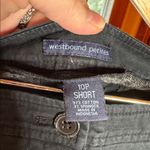 Westbound  Petites Black Straight Leg Chinos Size 10P Short Photo 1