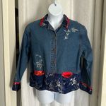 Chico's CHICO’S ASIAN FUSION DENIM JACKET Sz: 3/16 Photo 0