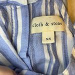 Cloth & Stone  Striped Blue Halter Tank Top Photo 11