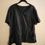 Cherokee EUC XL Black  Women's Mock Wrap Solid Scrub Top Photo 0