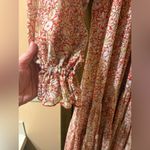 Free People NWT  Feeling Groovy Maxi Dress in red & cream Photo 8
