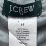 J.Crew  Gray Wool Blend Sleeveless Pleated Collar Sheath Dress 14 Office Elegant Photo 4