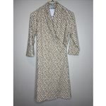 J. McLaughlin ‎ Panama Triangle Print Faux Wrap Dress Catalina Cloth Medium Photo 1