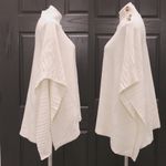 Next  Wool-Blend Poncho Sweater Knit Top in Ivory Size M New w/Tag Photo 2