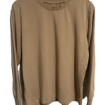 Boody T Shirt Womens Small Beige Long Sleeve Bamboo Organic Cotton Active Crew Tan Photo 0