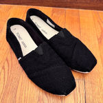 Toms  Black Crochet Slip-On Shoes Loafers Women’s Size 9 Photo 0