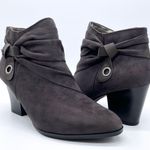 Naturalizer  Graham Suede Dark Grey Ankle Booties 9.5 Photo 5